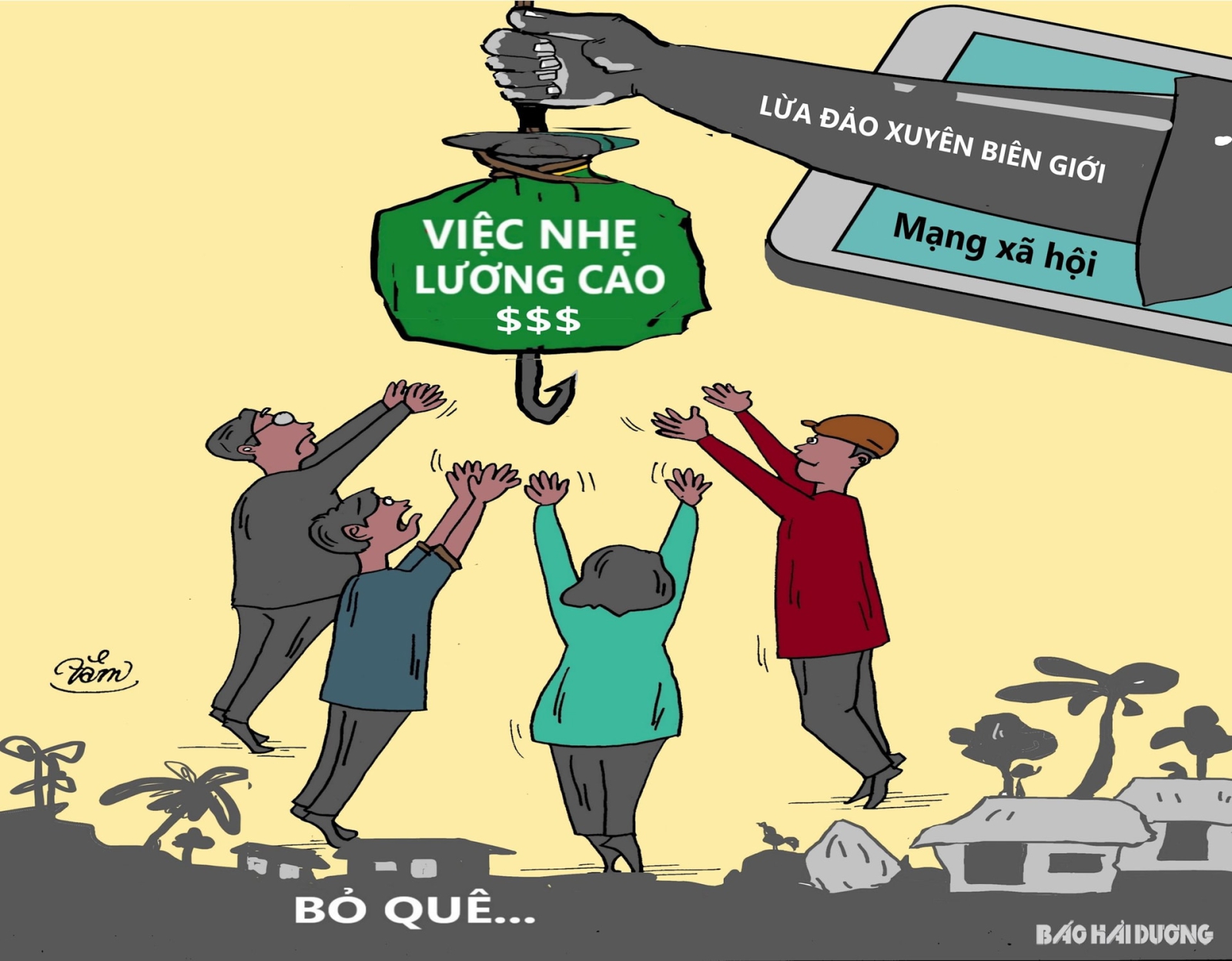 Cảnh giác với lời mời gọi "việc nhẹ, lương cao"