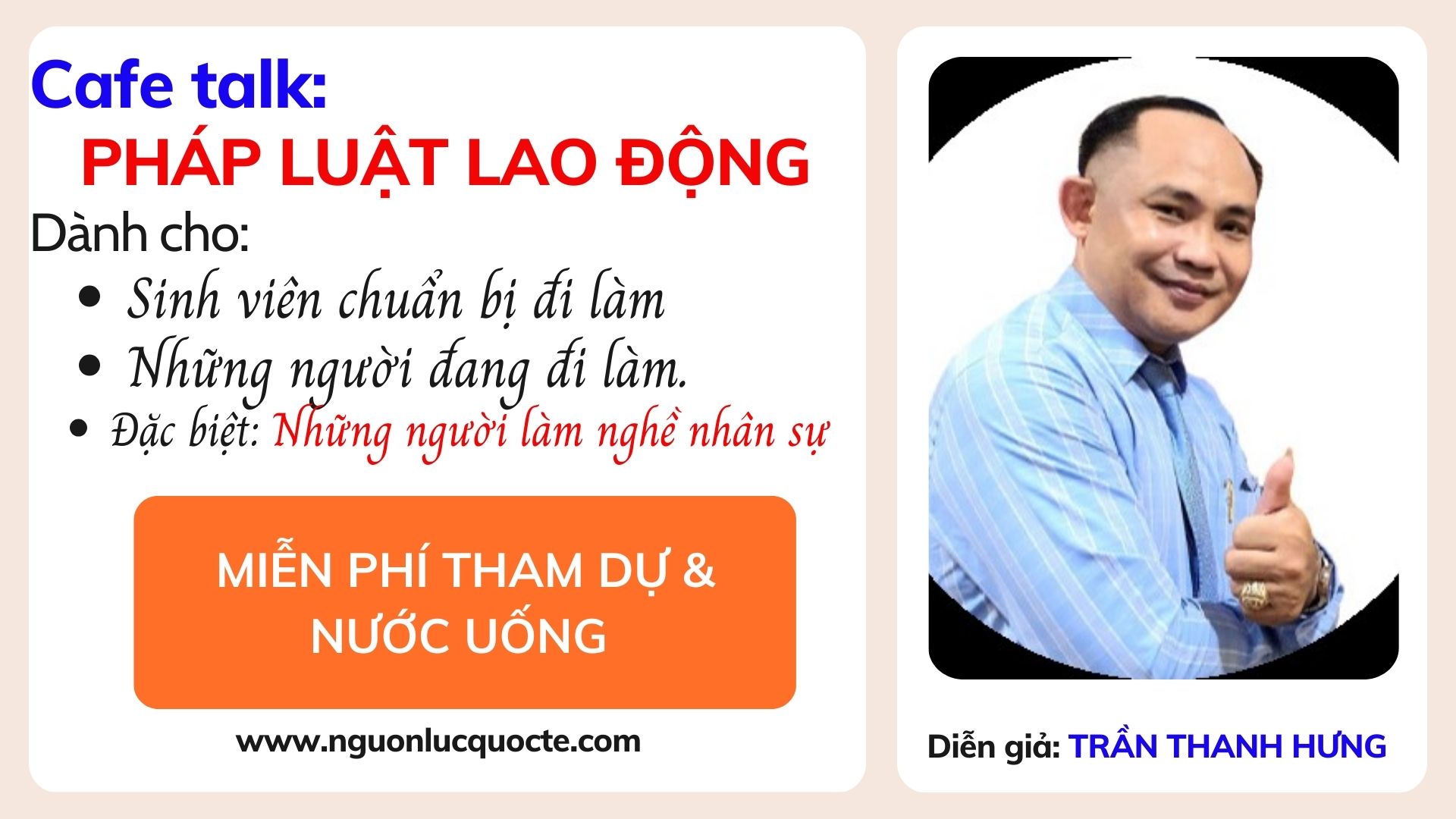 CAFE TALK OFFLINE: KIẾN THỨC VỀ PHÁP LUẬT LAO ĐỘNG